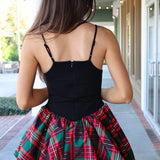 Tinsel Kiss Plaid Mini