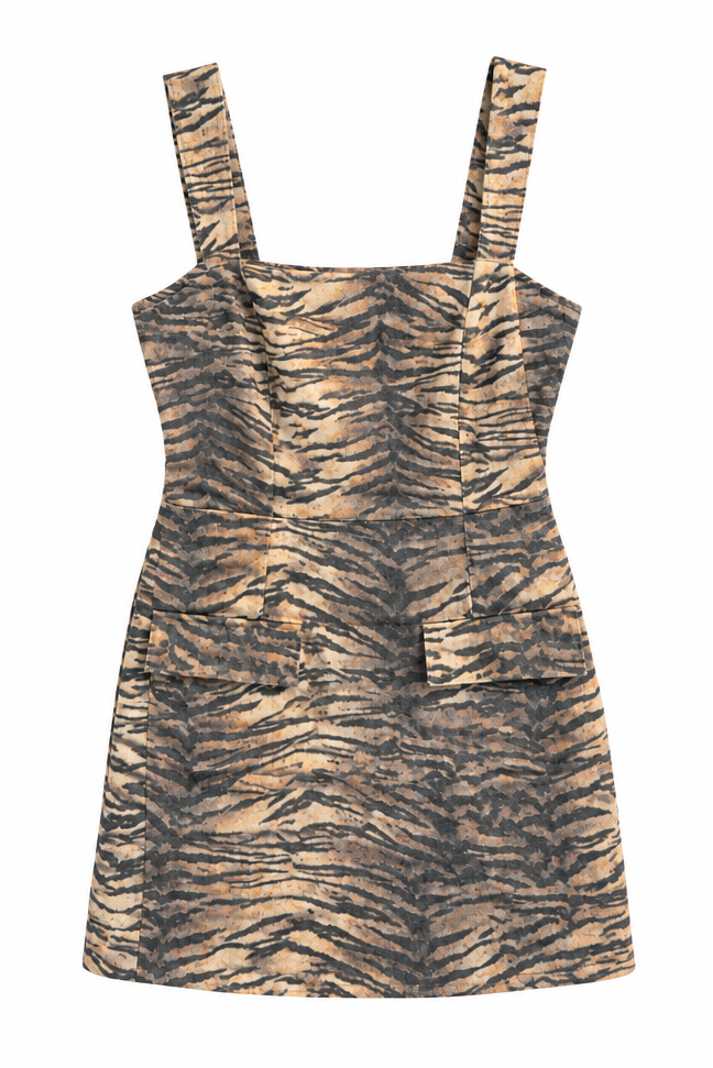 tiger print dress