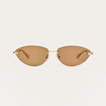 Z Supply Onyx Sunglasses Gold-Sand framed cat eyed sunglasses at Rodeo Boutique