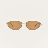 Z Supply Onyx Sunglasses Gold-Sand framed cat eyed sunglasses at Rodeo Boutique