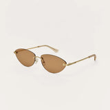 Z Supply Onyx Sunglasses Gold-Sand framed sunglasses at Rodeo Boutique