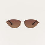 Z Supply Onyx Sunglasses Chocolate -Gradient cat eyed sunglasses at Rodeo Boutique