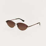 Z Supply Onyx Sunglasses Chocolate -Gradient cat eyed sunglasses at Rodeo Boutique