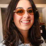 Z Supply Onyx Sunglasses Gold-Sand framed sunglasses at Rodeo Boutique