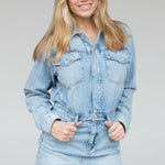 long sleeve denim dress